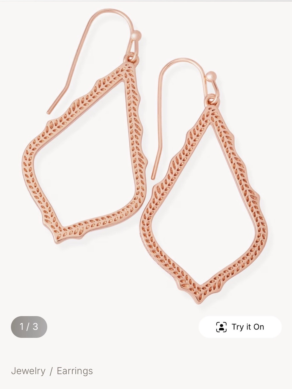 Kendra Scott Sophia Rose Gold Earrings